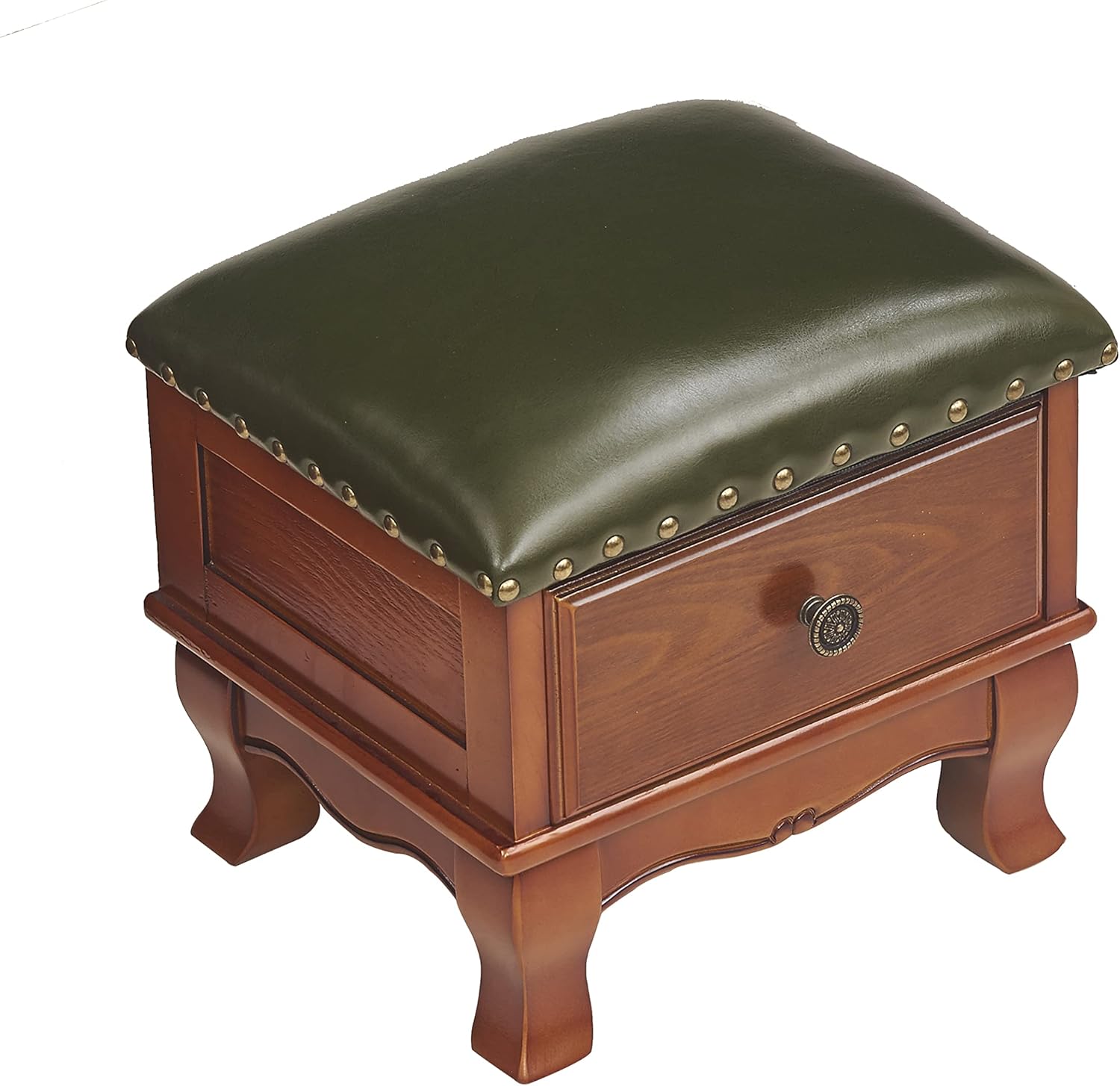 CYYTLFSD Small Footstool Leather Ottoman with Storage