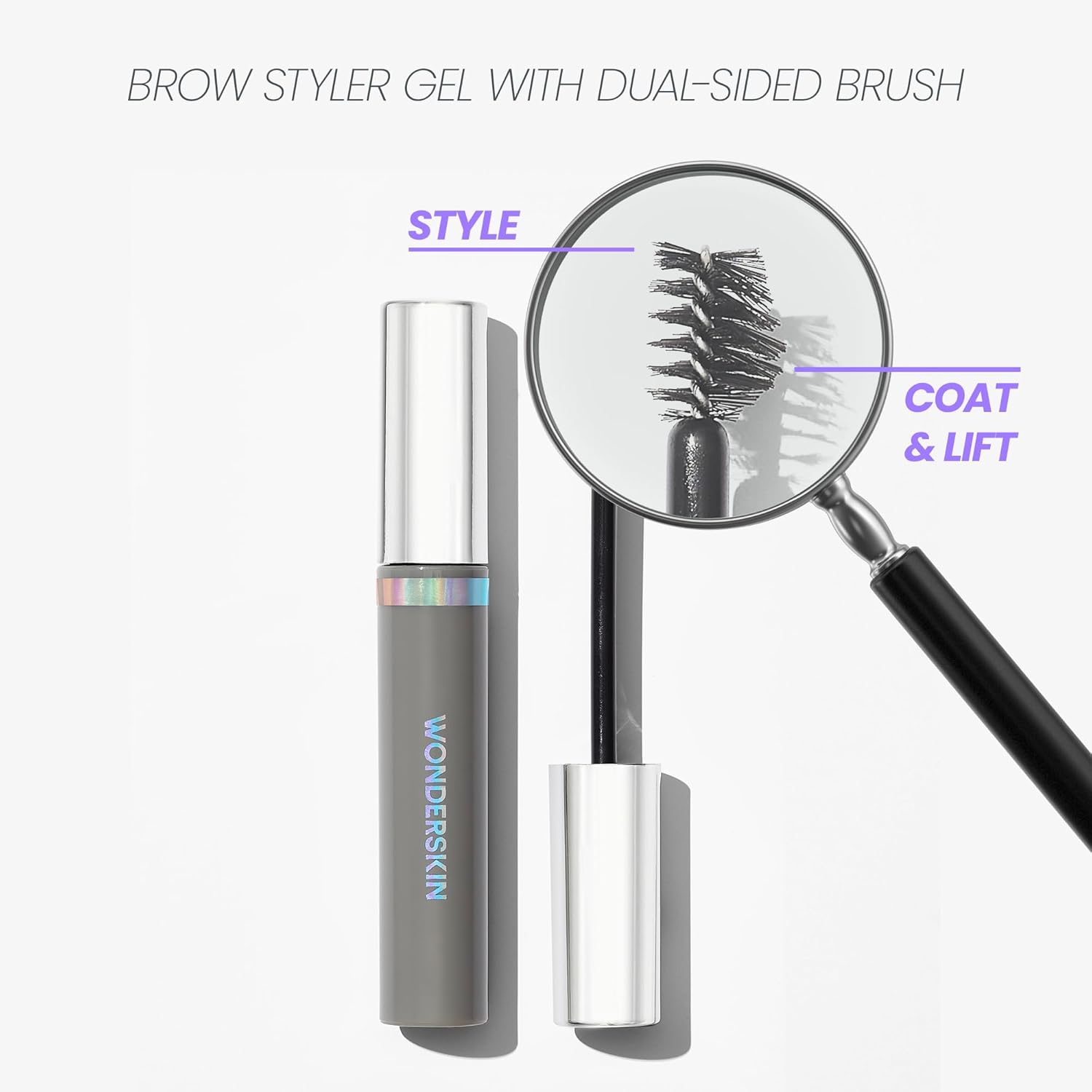 Wonderskin Wonder Blading Brow Styler Gel, Long Lasting Clear Eyebrow Gel, Lightweight and Volumizing Brow Styler - Image 3