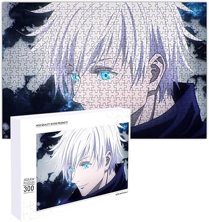 Amazon Lugoo 300ピース ジグソーパズル 呪術廻戦 パズル 28x40cm 五条悟 木製パズル ぱずる 萌えグッズ アニメ 子供 グッズ 初心者向け ギフト プレゼント 木製パズル おもちゃ