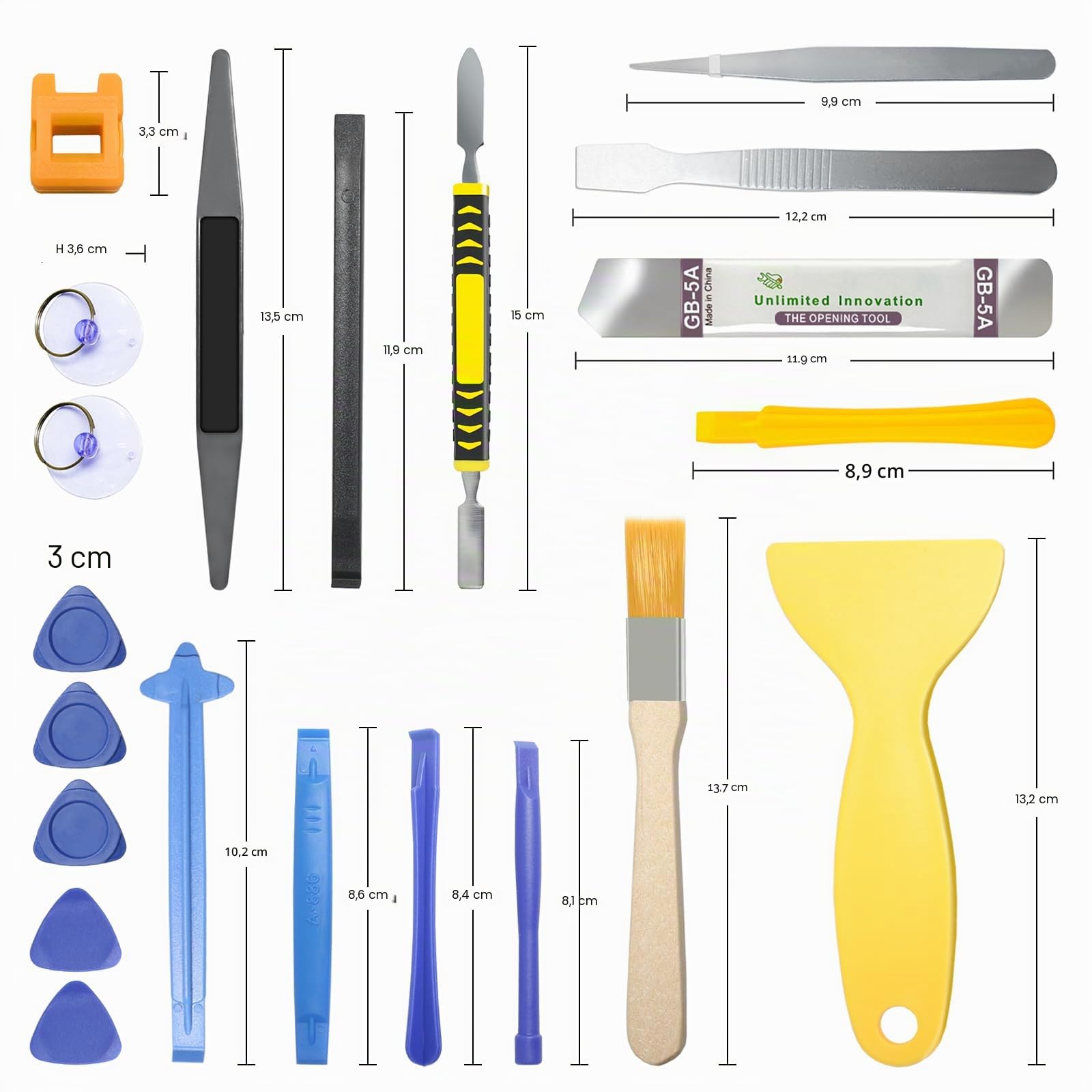 DTD Kit d'outils de réparation 30 en 1 pour téléphone portable, tournevis de précision pour smartphone, tablette, montre, lunettes, PS4, Switch