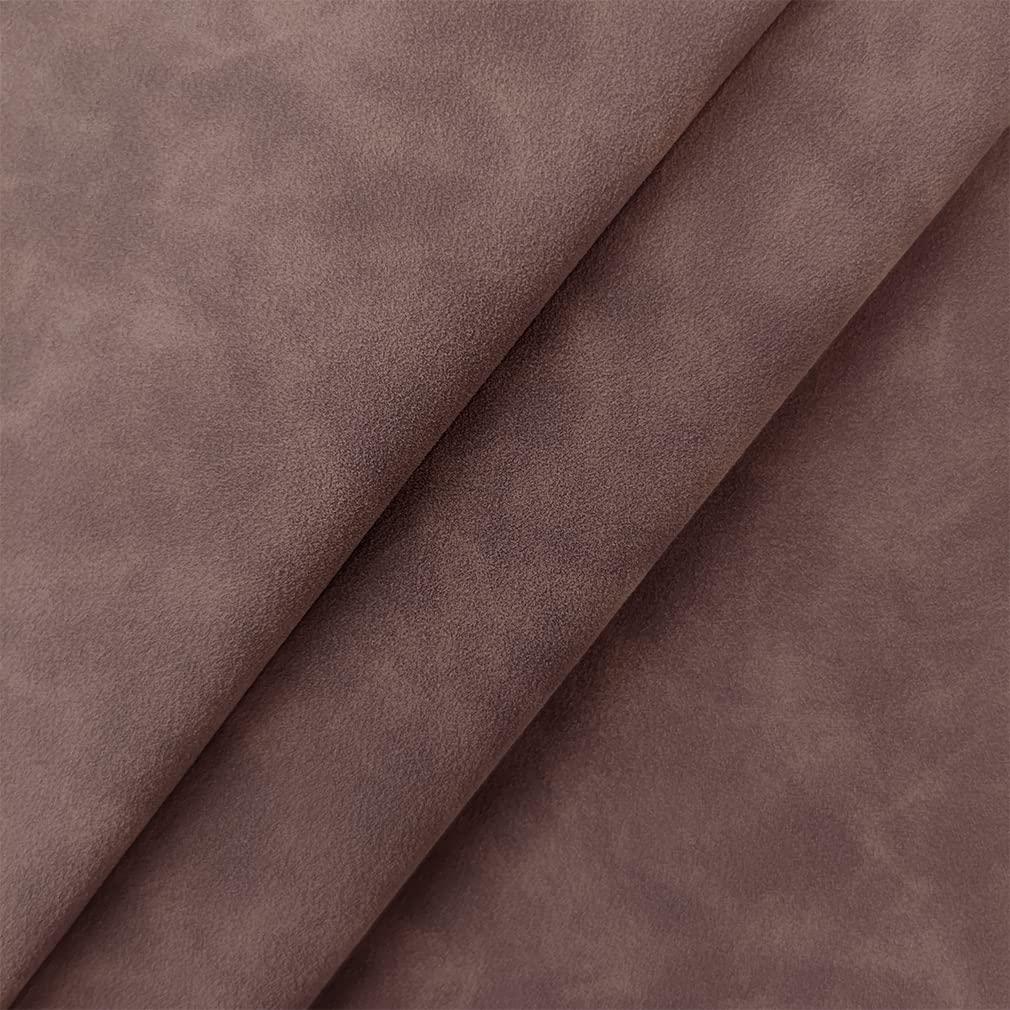 Dark Brown Soft Faux Suede Fabric 30x135cm Synthetic Faux Leather Frosted Leatherette for Apparel Shoes Sewing Crafts - Image 2