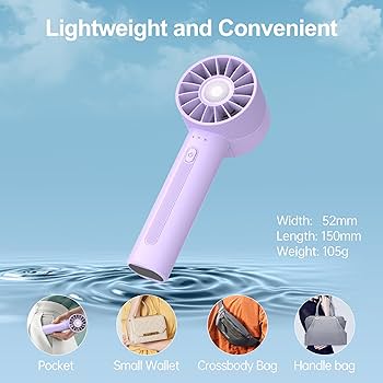 Amazon.com: Portable Fan, Mini Handheld Fan with 3