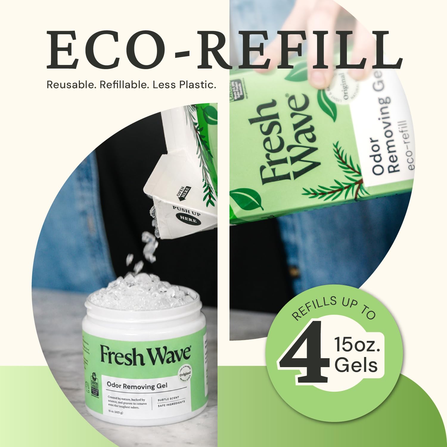 Onda Fresca - Gel di rimozione di Tutti Gli odori Naturali - 15 Once