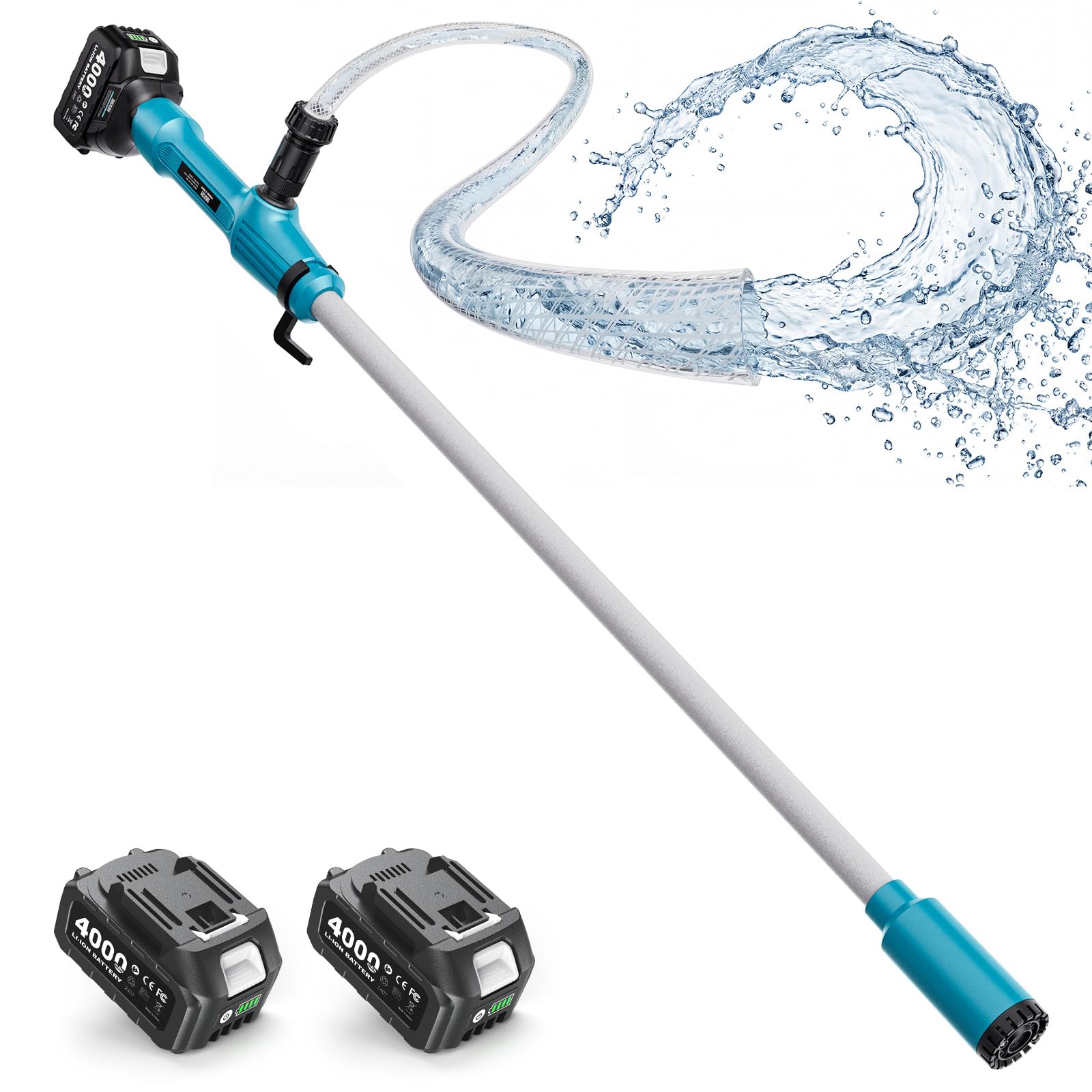 Seesii Pompa di trasferimento senza fili per acqua/diesel
