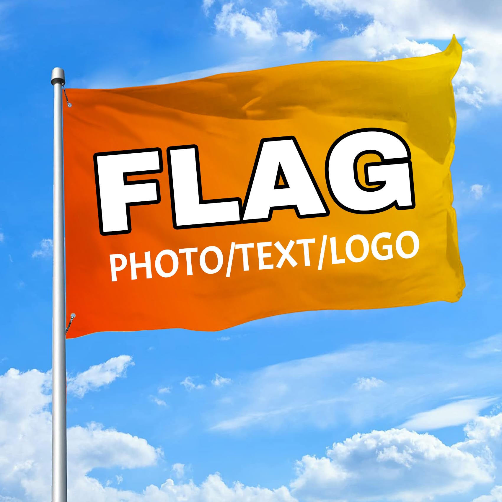 Personalisierte Flagge Selbst Gestalten,Fahne Selbst Gestalten,Banner Personalisiert,Gestalten Sie Ihre eigene Flagge mit Foto/Logo/Text für den Garten
