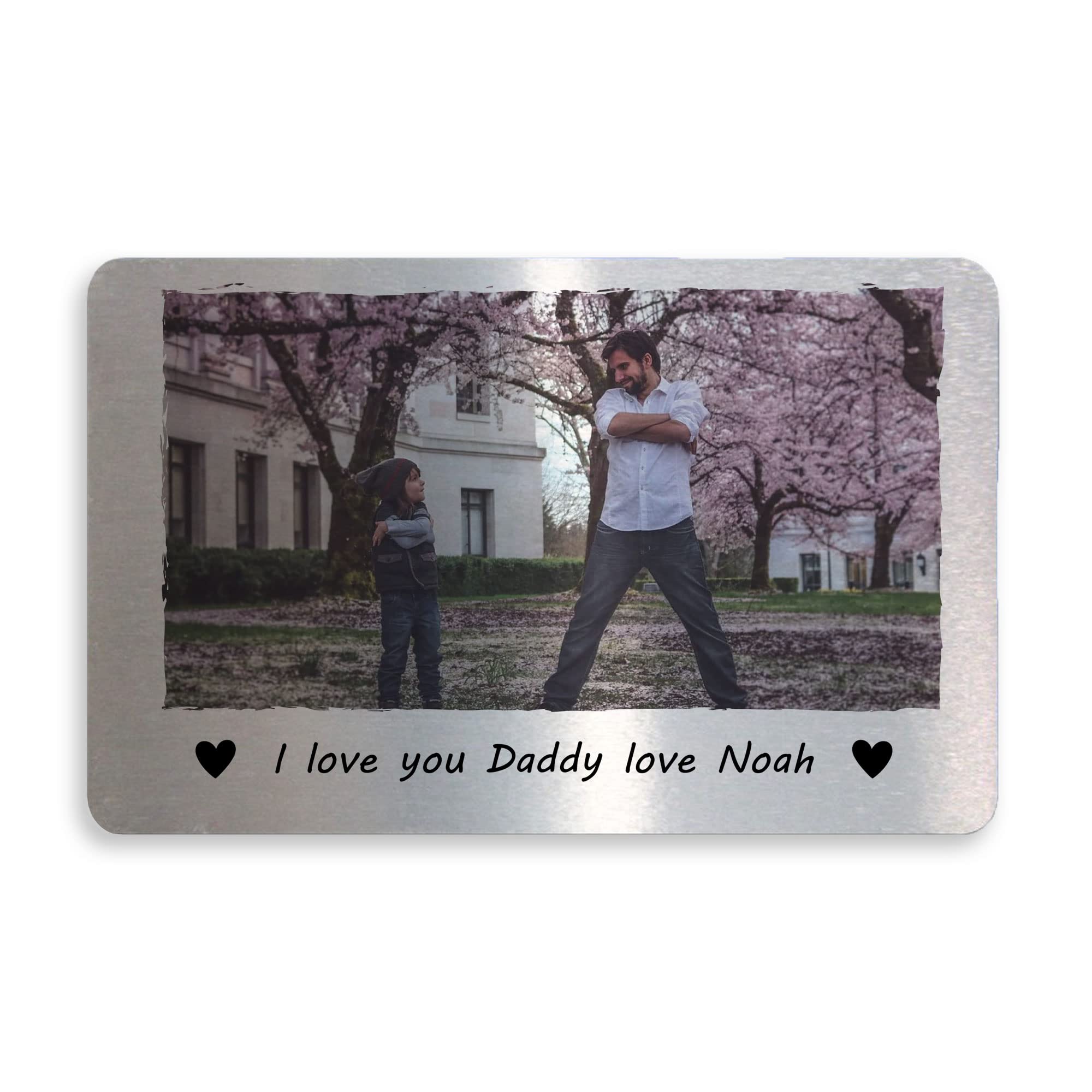 Personalised I Love You Daddy Gift From Daughter Son Photo Card Gift For Daddy