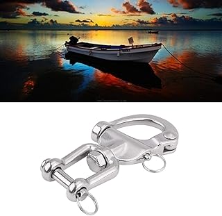 Bediffer Swivel Shackle, Eye Snap Shackle Jaw Swivel Snap Shackle 316 Snap Shackle for Sailing Lovers for Adventurer for Sailboat Spinnaker Halyard