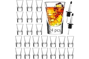 SuproBarware Shot Glasses Set of 24- 1 oz Shot Glass with Heavy Base