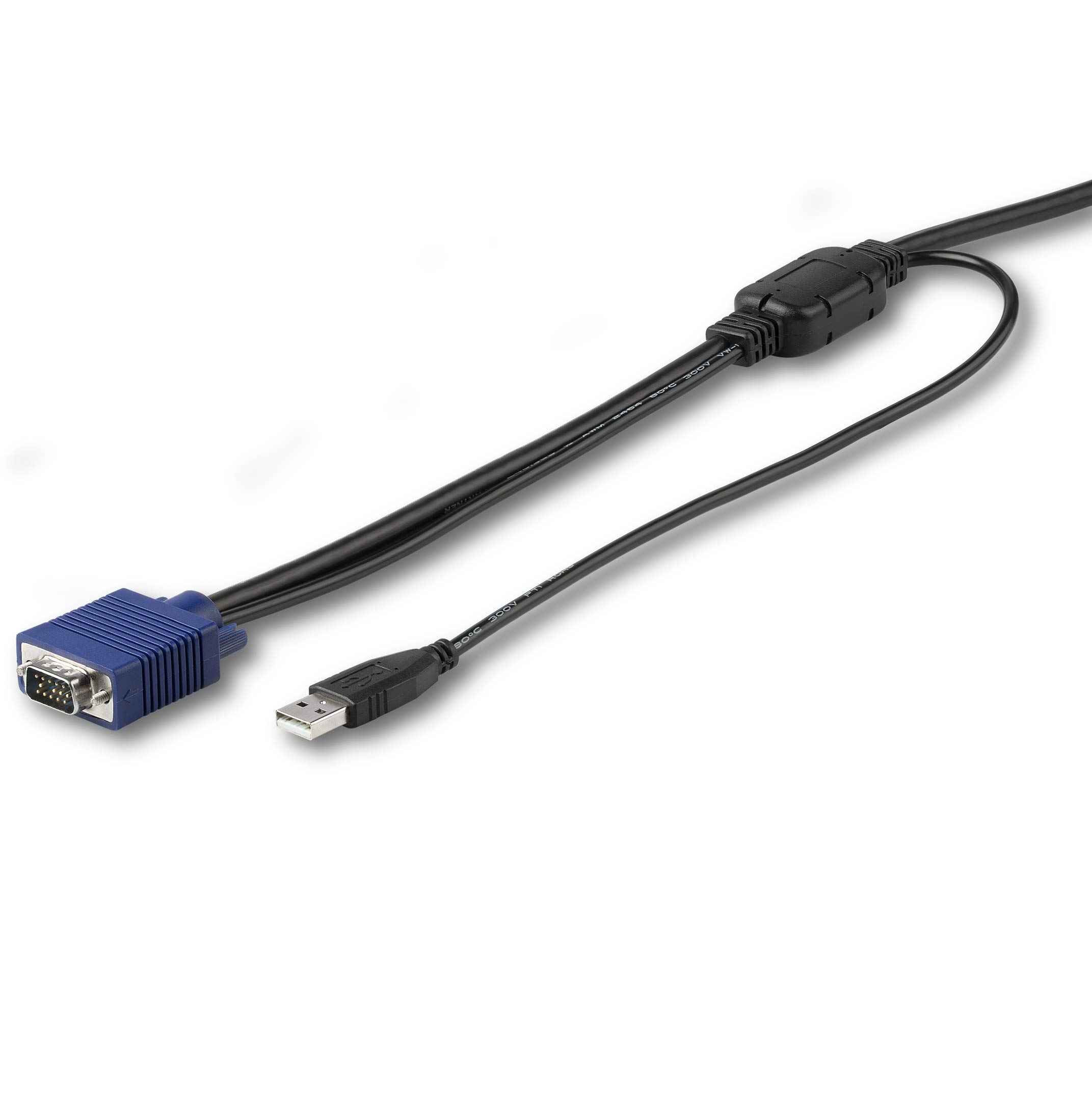 StarTech.com Cavo KVM USB da 3m per Console StarTech.com Montabile ad Armadio Rack - VGA & USB - Cablato con Singolo Connettore (RKCONSUV15)