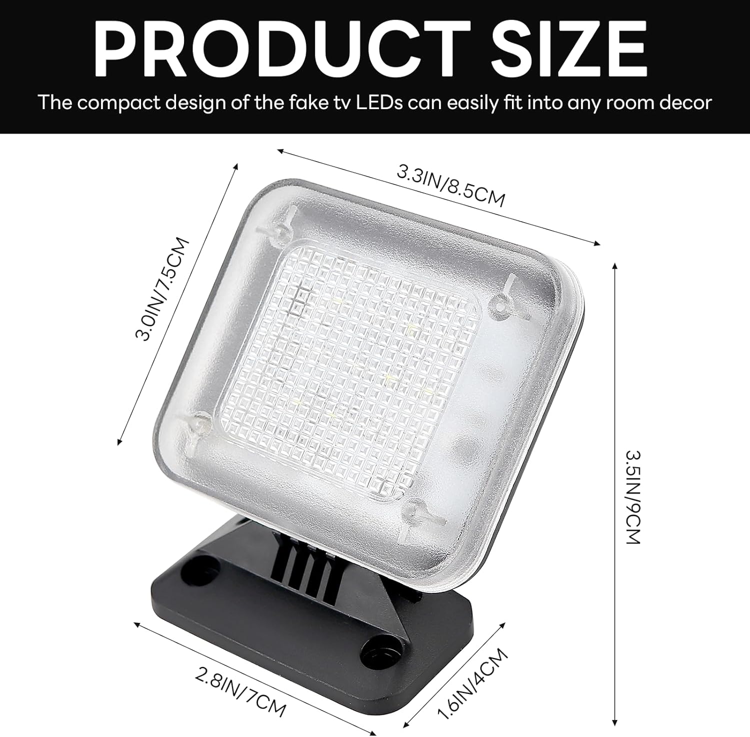 LED Fake TV Light Anti-Thief TV Simulator Burglar Deterrent Fake Television Home Security Light Crime Prevention Device