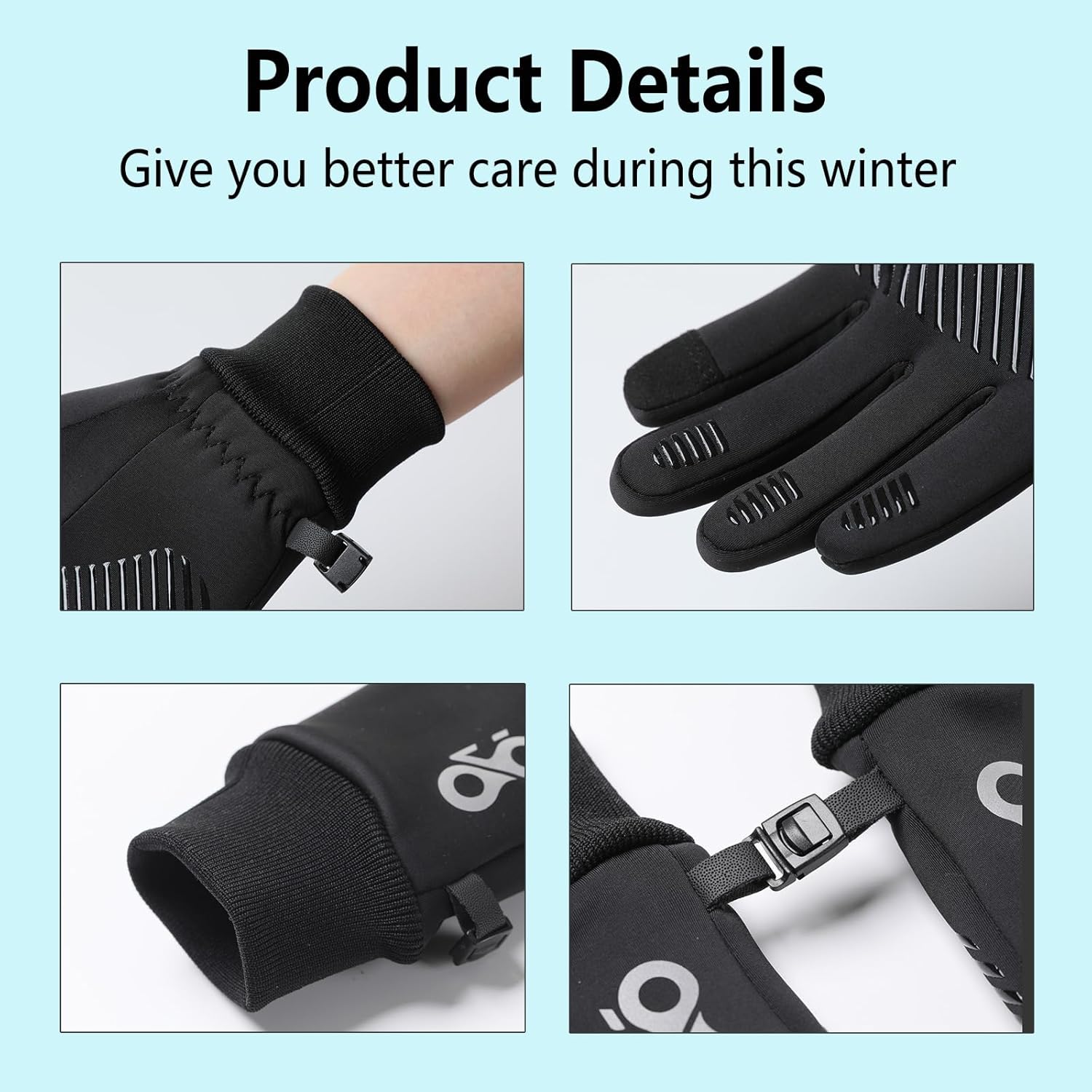 Kids Winter Warm Gloves - Touchscreen Thermal Water-Resistant for Boys Girls Running Cycling Football in Cold Weather - Image 4