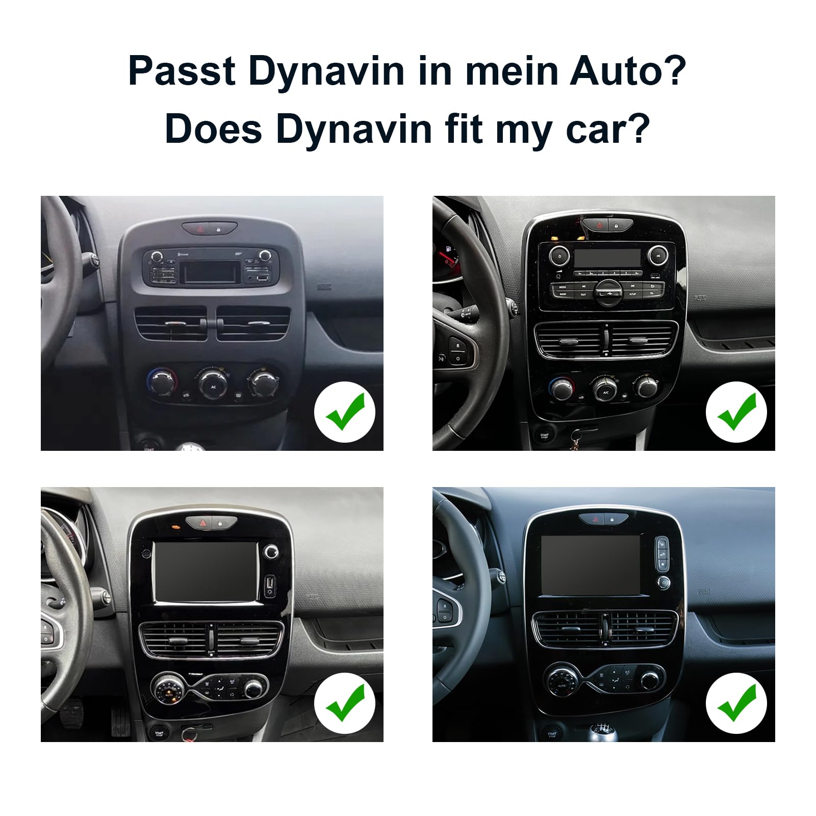 DYNAVIN Android Autoradio GPS pour Renault Clio VI 2014-2020, 9 Pouces Radio avec Wireless CarPlay et Android Auto | Head-up Display | Dab+ Radio: D9-RNCL Premium Flex