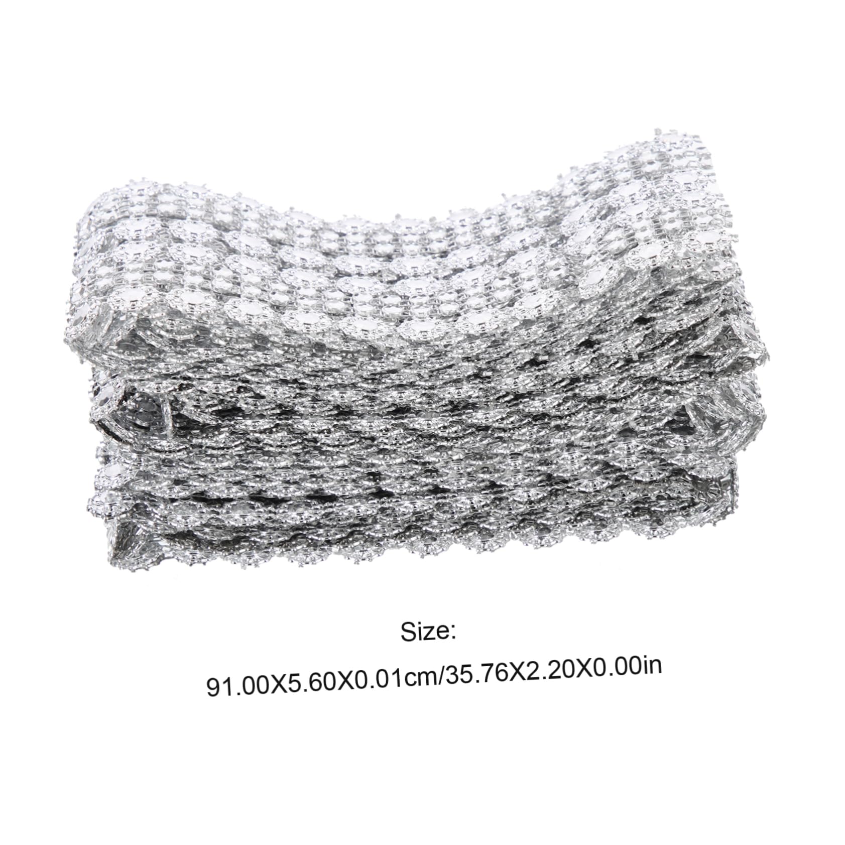 jojofuny 4Pcs Cuttable Decorative Craft Trim Multi Function Bead Trim for Clothes Supply for DIY Handmade Projects Costumes and Homecoming Celebrations