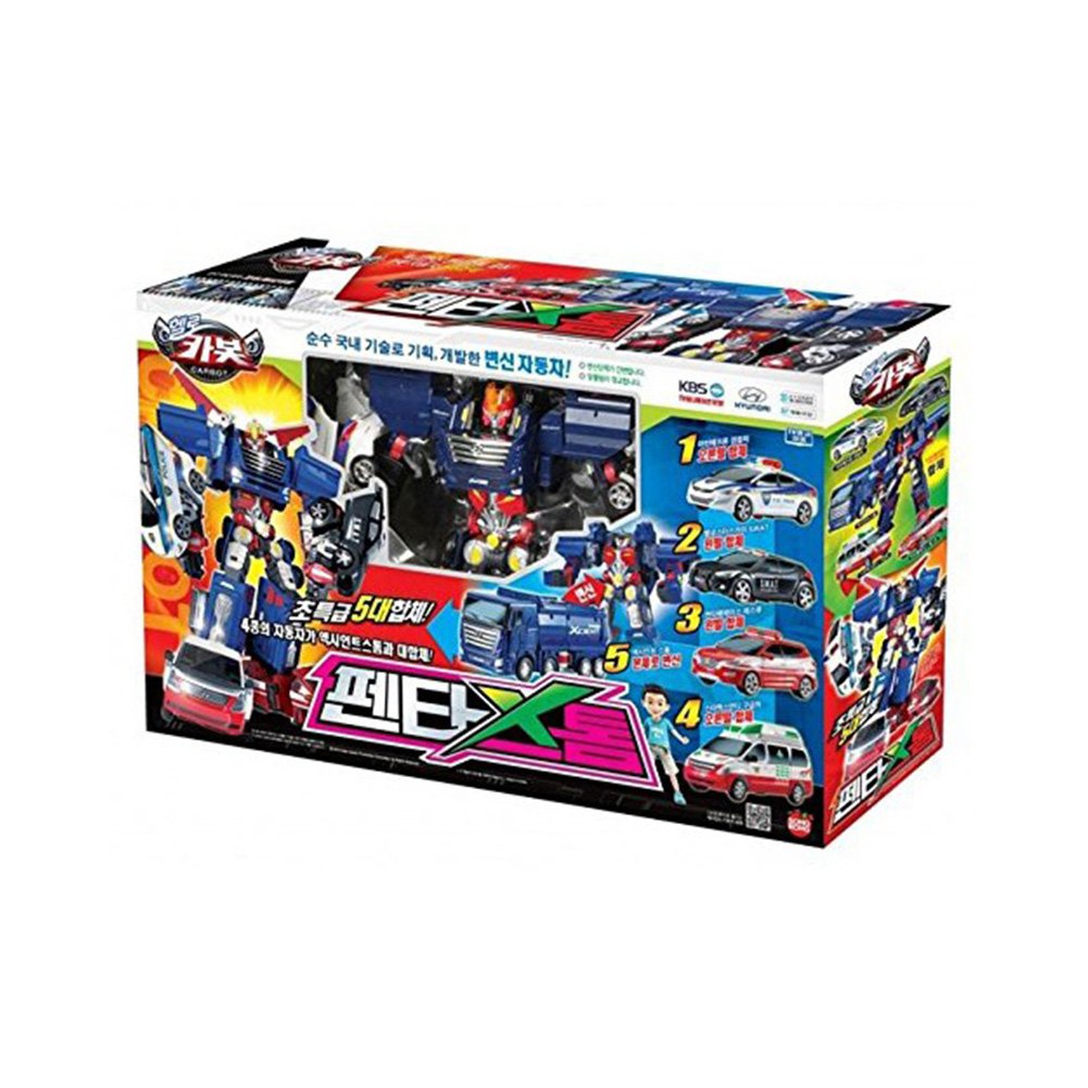 ロボカーポリー　5体セット　トランスフォーマー Amazon.co.jp: ハローCARBOT PentaStorm 5 Xcopolymer