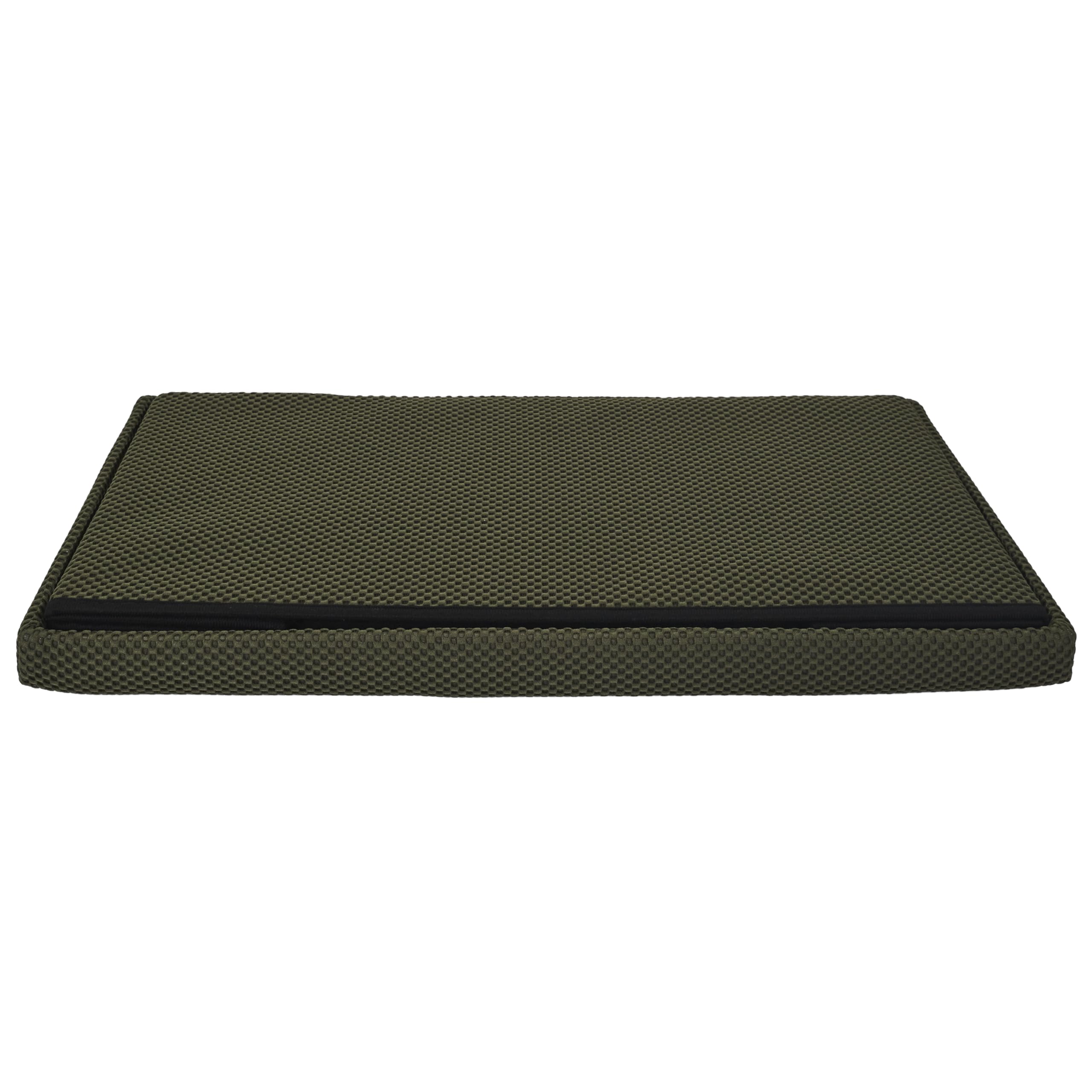 HOME DECO FACTORY Coffre Banc Pliable Multifonction Rangement Assise Kaki | Tissu, coffre banc pliable, multifonctionnel, rangement et assise, salon ou chambre, 76x38x38 cm, kaki