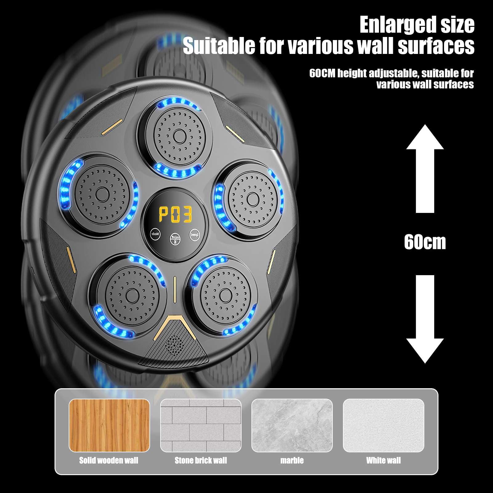 Sacco Da Boxe Professionale 120cm | Tessuto Oxford Resistente Con Catene E Ganci - Per Allenamento - Foto 4