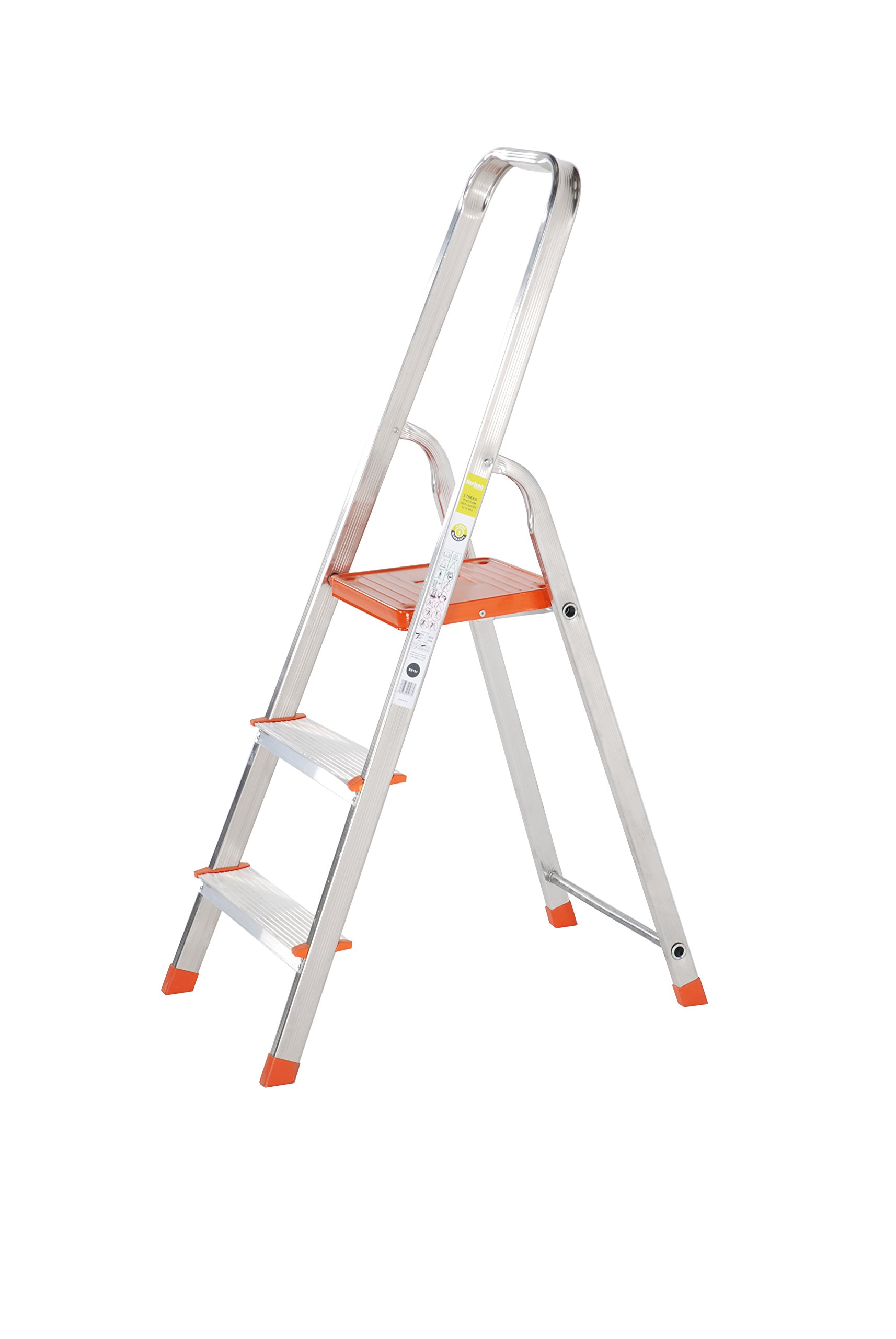 TB Davies 3 Tread DIY Platform Step Ladder - Lightweight, Comfortable Handrail, Secure Base