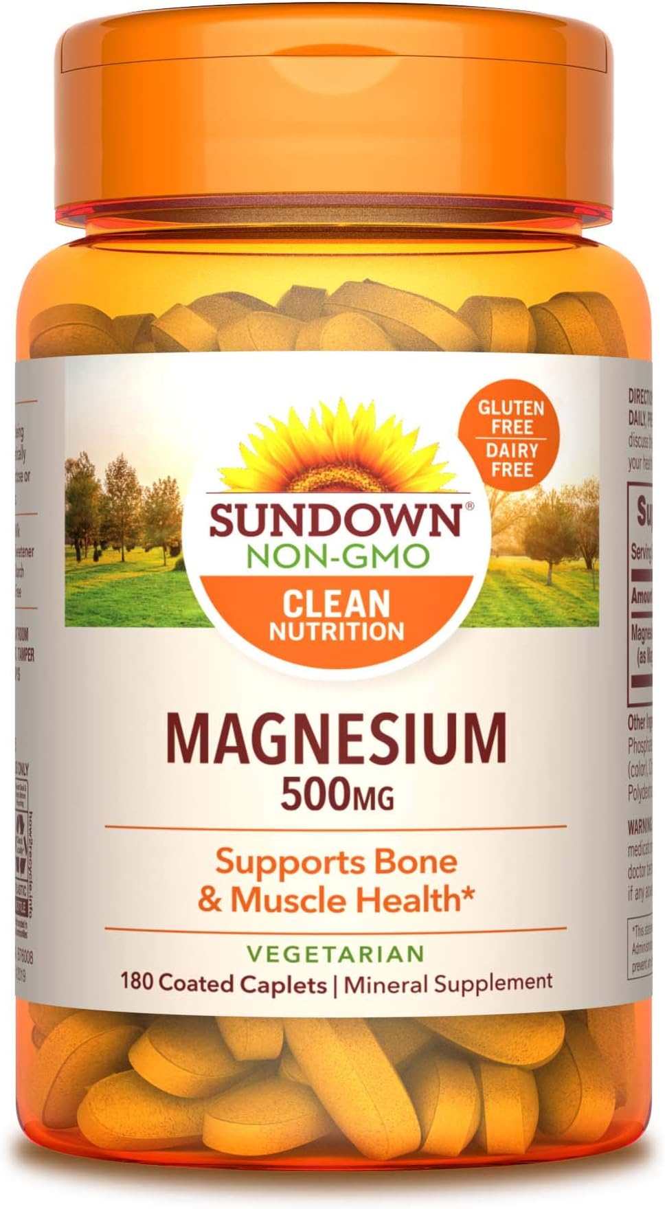 Sundown Magnesium, 180 Coated Caplets