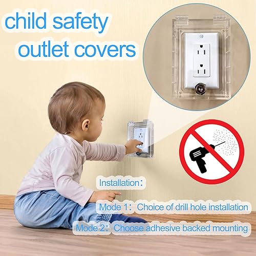 Miniatura 3 de Funda para interruptor de hogar inteligente, fundas de salida de luz a prueba de bebés, protector de placa de interruptor de seguridad para niños,