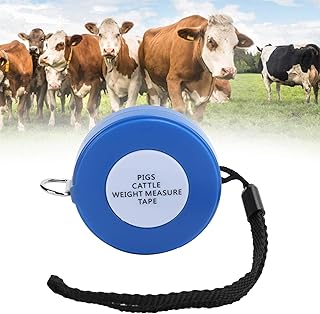 2.5m Body Measuring Tape, Horse Goat Cattle Weight Tape, Body Weight Measure Tape Retractable Measuring Tape for Body Measurements Farm Equipment for Pig Cattle