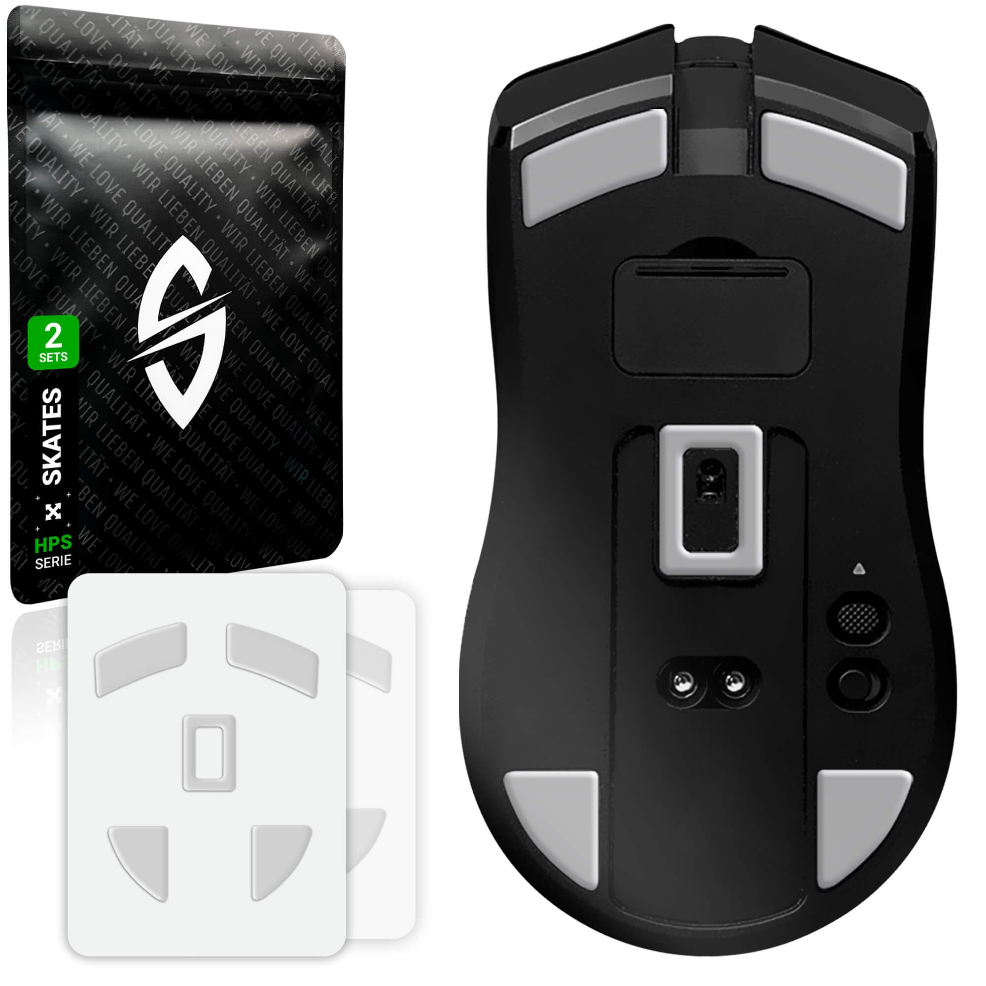 SensoryBoost HPS Glides (2 zestawy) – kompatybilne z Razer Viper Ultimate | BALANCE – Ślizgacze do myszy: równowaga szybkości i kontroli, zaokrąglone krawędzie – Zapasowe stopki z PTFE