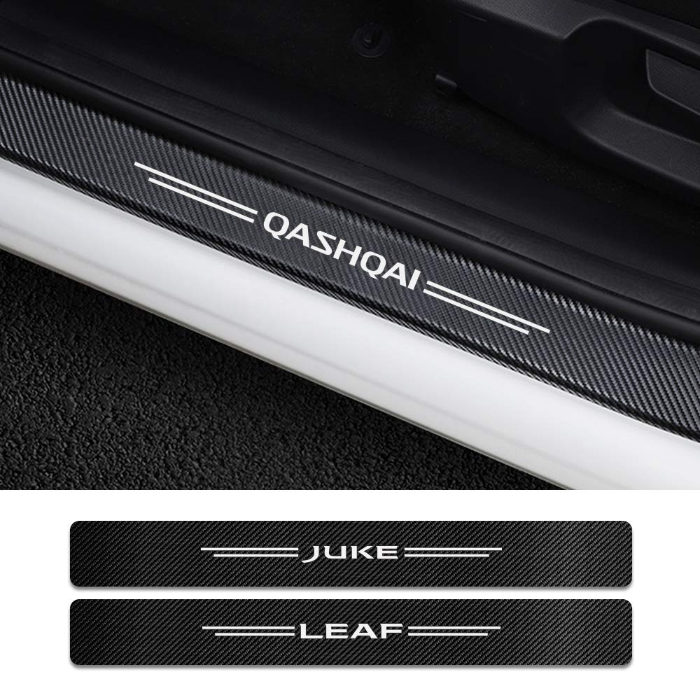 Buy FSXTLLL 4PCS Car Door Sill Stickers, For Nissan Qashqai J10 Juke ...