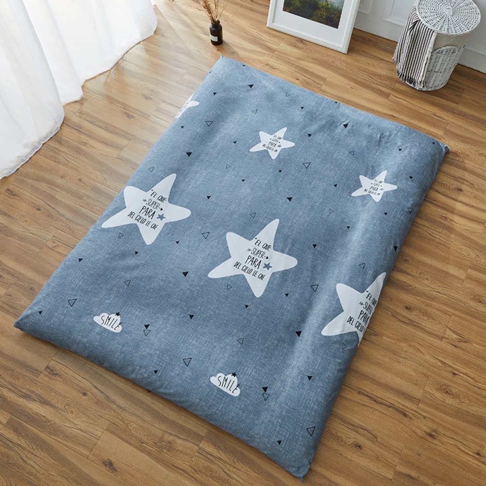Funda de colchón tatami protectora de algodón gris 90x200
