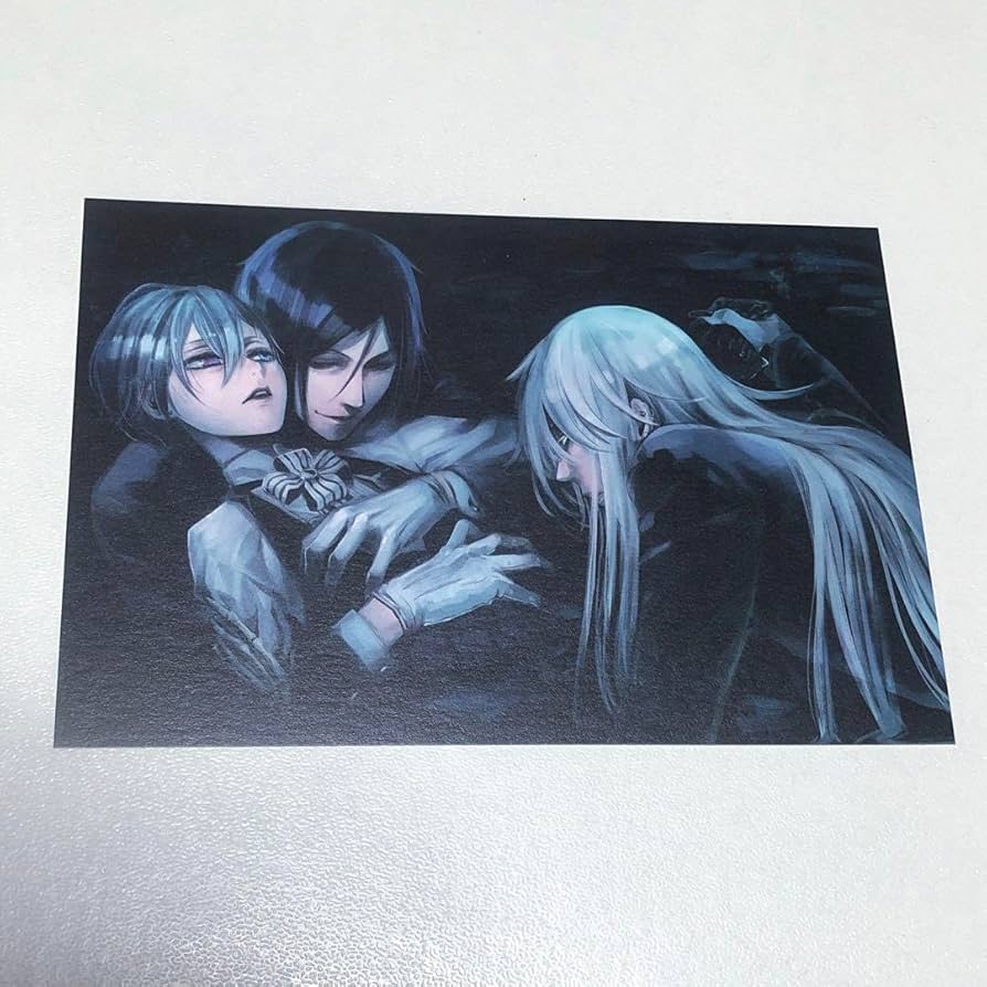 黒執事　ナンジャタウン　ポスト　ステッカー セバスチャン シエル 葬儀屋 田中 Amazon.co.jp: 枢やなイラスト 黒執事 ポストカード 3種セット