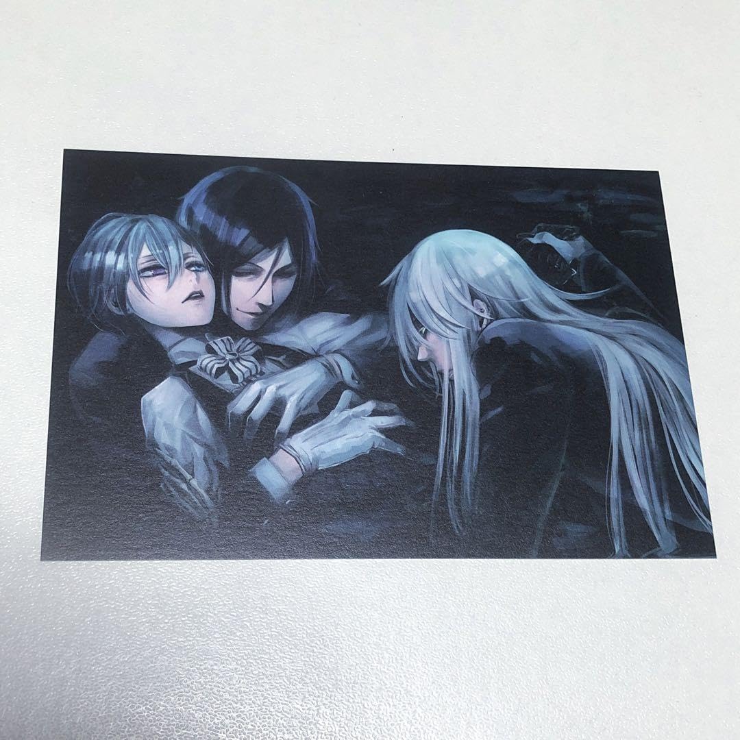 Amazon.co.jp: 黒執事 ポストカード シエル セバスチャン 葬儀屋