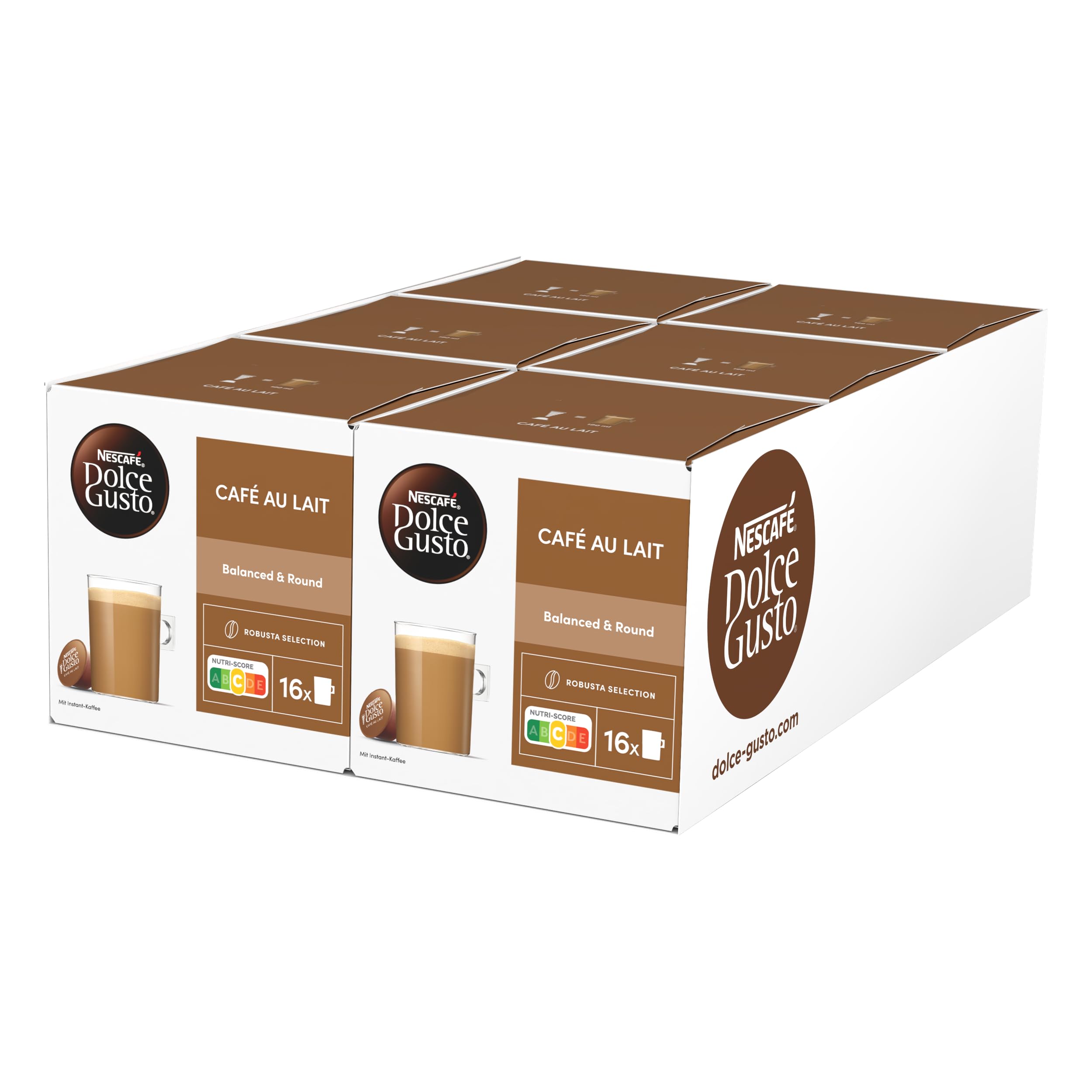NESCAFÉ DOLCE GUSTO (Pack of 6 x 16 Capsules)