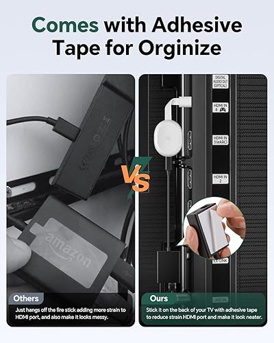 Miniatura 6 de ZEXMTE Adaptador USB C a Ethernet para TV Stick, adaptador de red Ethernet USB C a RJ45, compatible con Chromecast Google TV (HD 4K), portátil,