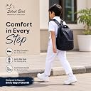 SCHOOL BIRDS Unisex White School Shoes for Kids gallery image