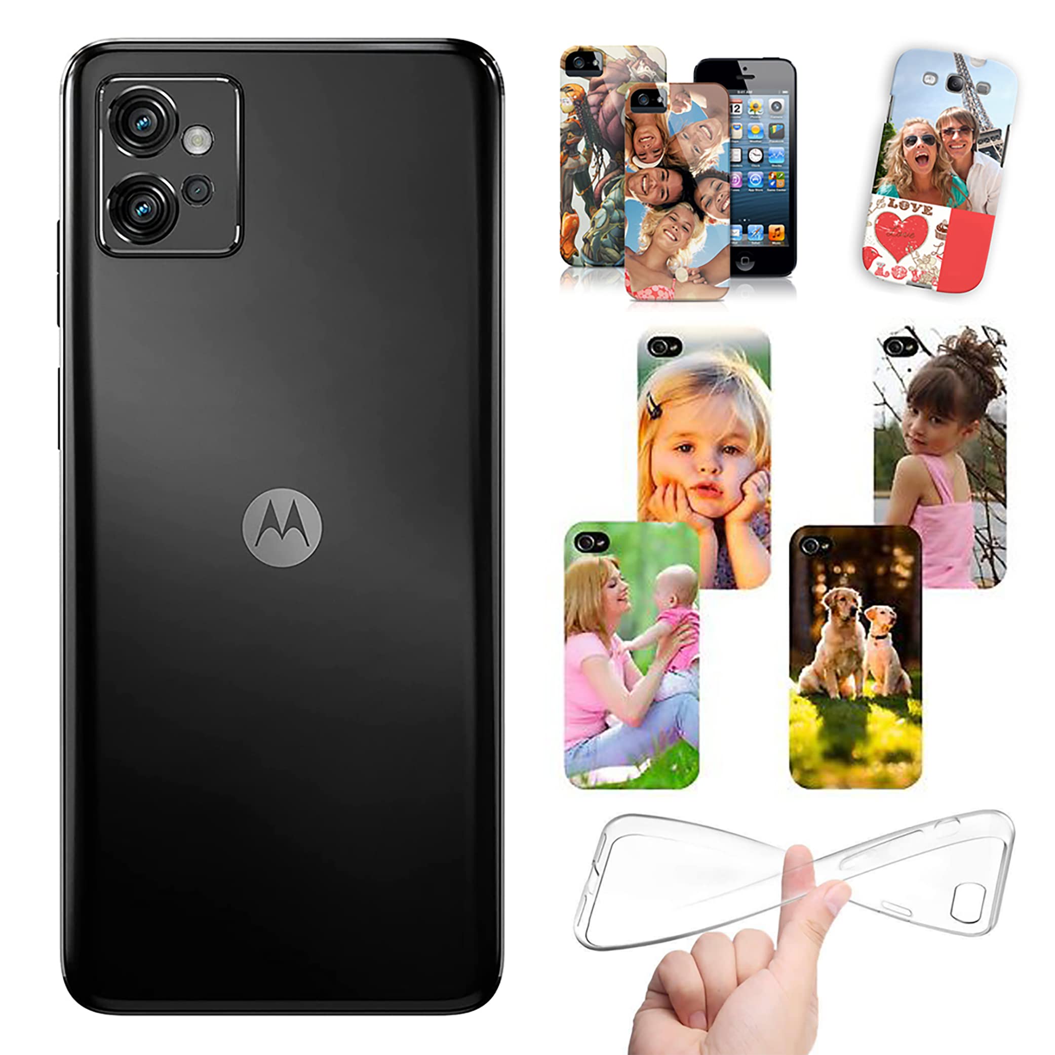 BONITA FUNDA PROTECTORA de teléfono personalizada para Motorola Moto G Stylus 5G G22 E13 G Play