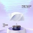Zebronics Heat Buster 100, Mini Portable Hand Fan, 10500 RPM, 3 Speed Modes with Brushless Motor, Upto 5.4m/s Airflow, Type C Charging, for Travel, Makeup, Office, Home (Purple) gallery image