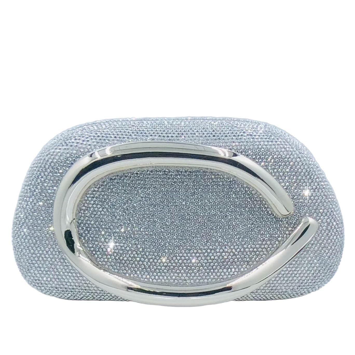 Boutique De FGG Mini Rhinestone Clutch Purse for Women Formal,Evening Bags Sparkly Crystal Clutch Purses,Wedding Handbags