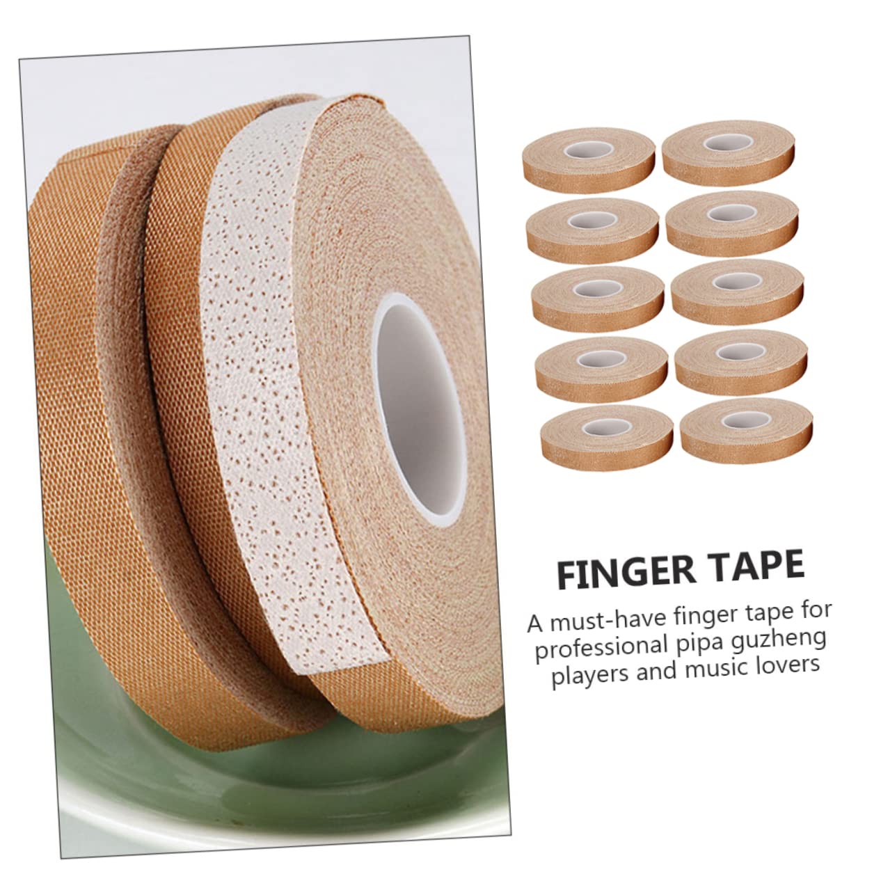 Beavorty 5 Sätze Teiliges Atemaktive Klebebänder Für Pipa Und Guzheng Finger Tape Zum Schutz Unterstützung Aufführung Für Musiker Schutz Hände 10 Stück * 5