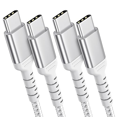 Miniatura 8 de Cable de carga USB C de 6 pulgadas, paquete de 2 cables cortos USB C a USB C trenzados de carga rápida, cable USBC compatible con iPhone 15, Samsung