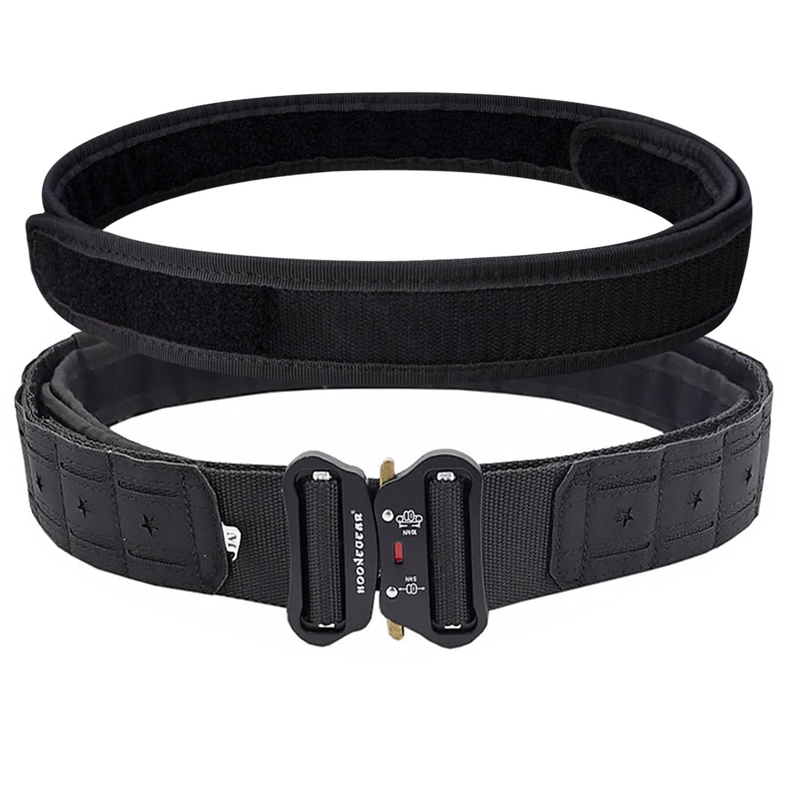 aiGear Cinturón Táctico Ajustable para Cintura 80-105 cm | Cinturón de Combate MOLLE Para Hombre, Diseñado Para Actividades Militares al Aire Libre
