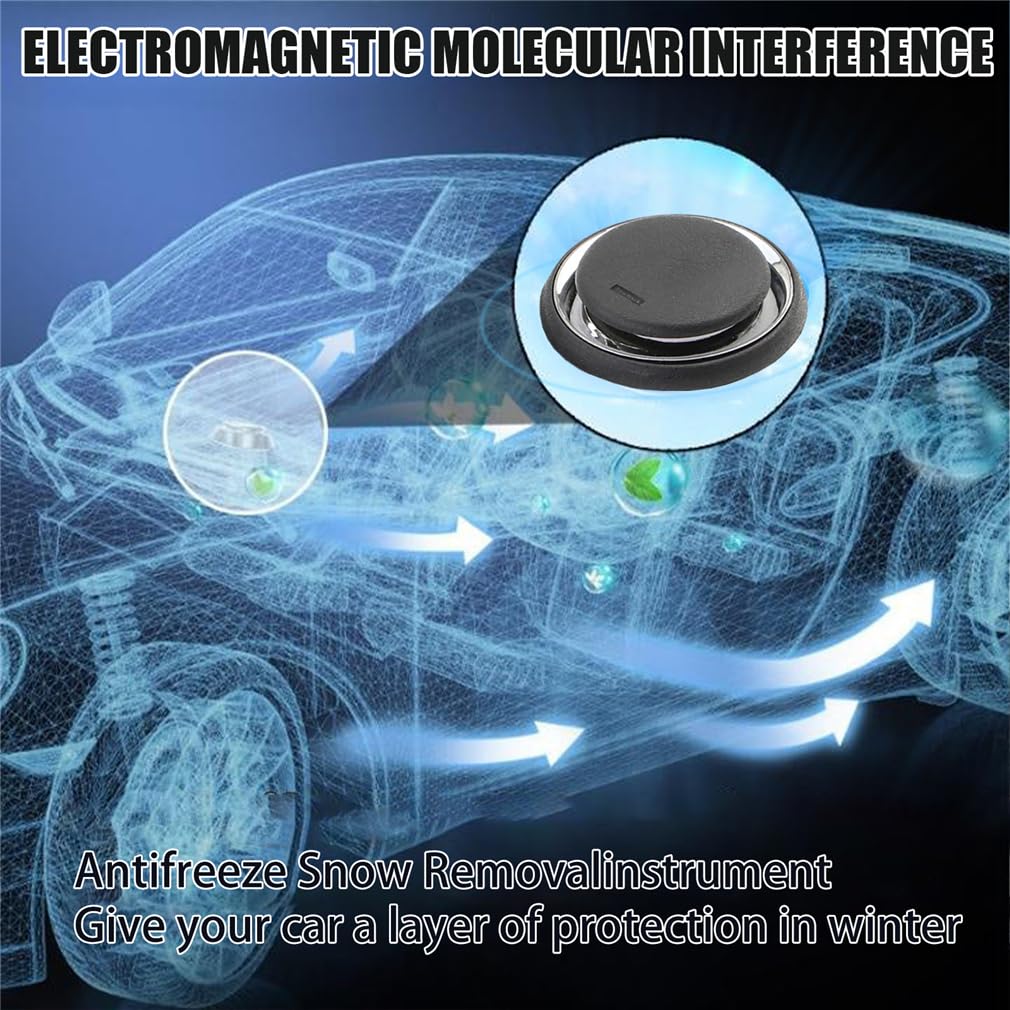 Electromagnetic Car Snow Removal Device, Car Winter Accessories, Solar Driven Antifreeze Device, Portable Kinetic Molecular Heater, Fast and Efficient Snow Removal for Cars (1PC)
