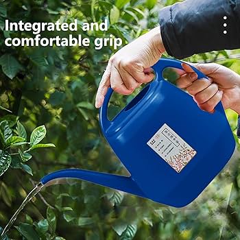 Buy Indoor Watering Can With Long Spout - 35oz Black Watering Can For