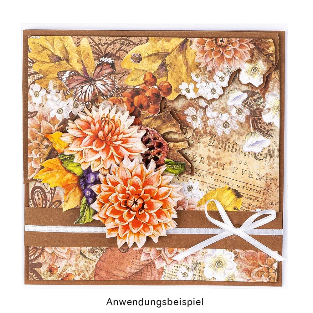 Ideen Mit Herz Juego de Tarjetas Plegables en Blanco Con Sobres | 50 Tarjetas y 50 Sobres | Para Diseñar (14,5 x 14,5 cm | Cuadradas)
