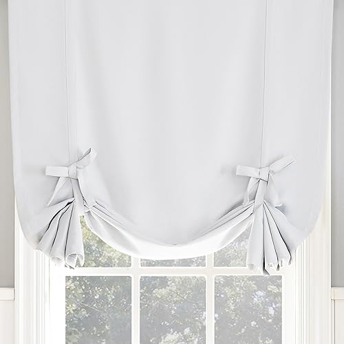 Sun Zero Soho - Cortina opaca con bolsillo para cortinero, ahorro de energía, 40 x 63 pulgadas, color blanco ostra