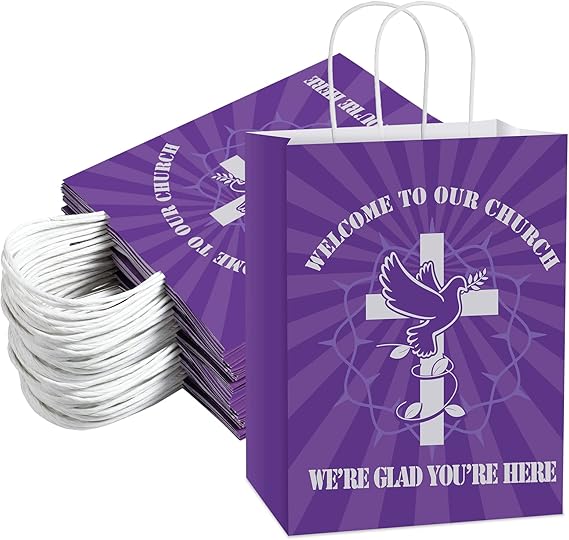 Amazon 24 Pcs Church Welcome Gift Bags Purple Welcome To Our amazon-24-pcs-church-welcome-gift-bags-purple-welcome-to-our