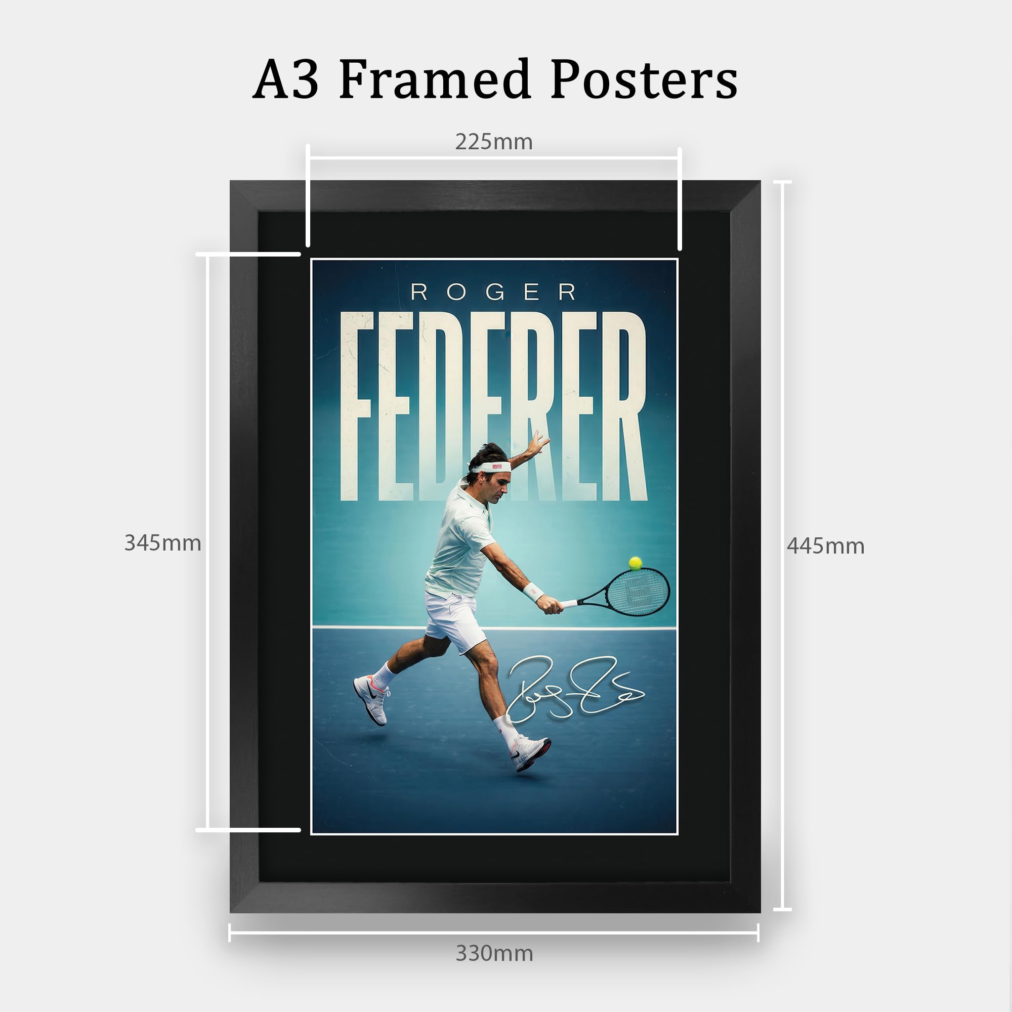 Amazon.com: HWC Trading Roger Federer Tennis Gifts Printed Signed