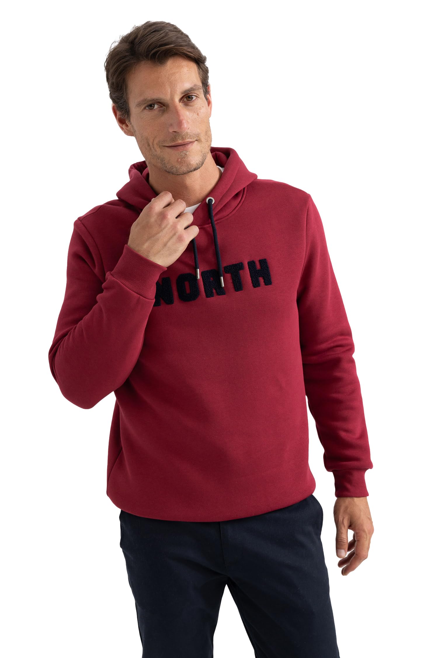 DeFacto Erkek Regular Fit Kapüşonlu Sweatshirt