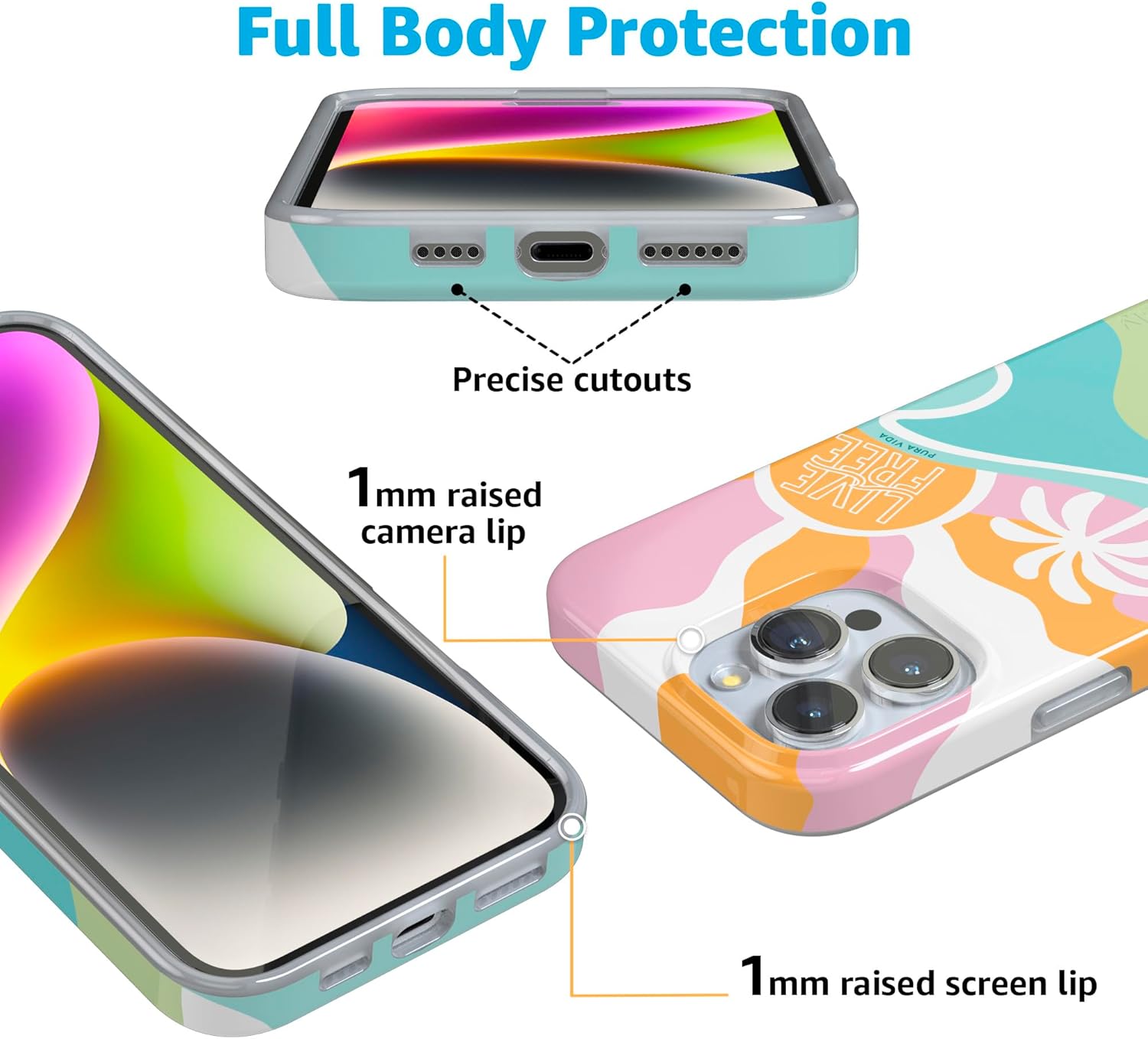 Casely iPhone 16 Pro Case | Pura Vida | Tropical Dreams | Compatible with MagSafe | Classic Ultra Slim Design
