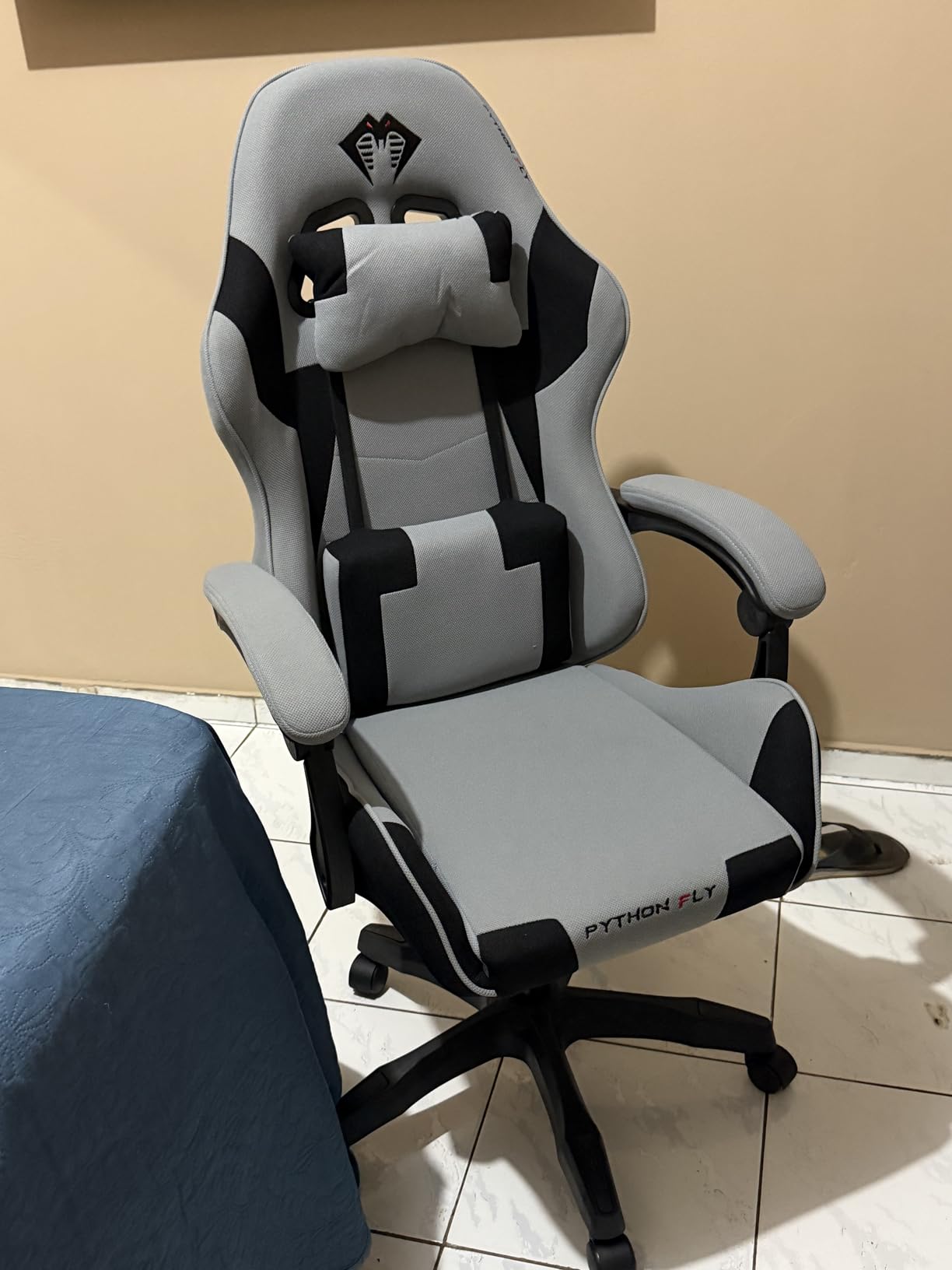 Cadeira Gamer Python Fly XHGC05 Cinza Escuro