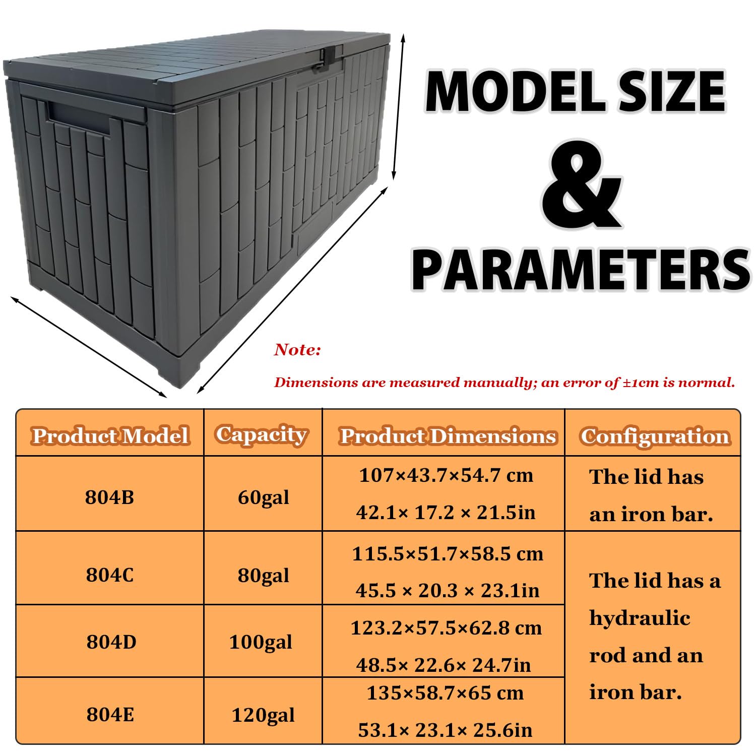 Contenitore portaoggetti da esterno con blocco di sicurezza, organizer per attrezzi in resina resistente, supporto antiscivolo, installazione rapida per giardino e patio, salvaspazio multifunzionale