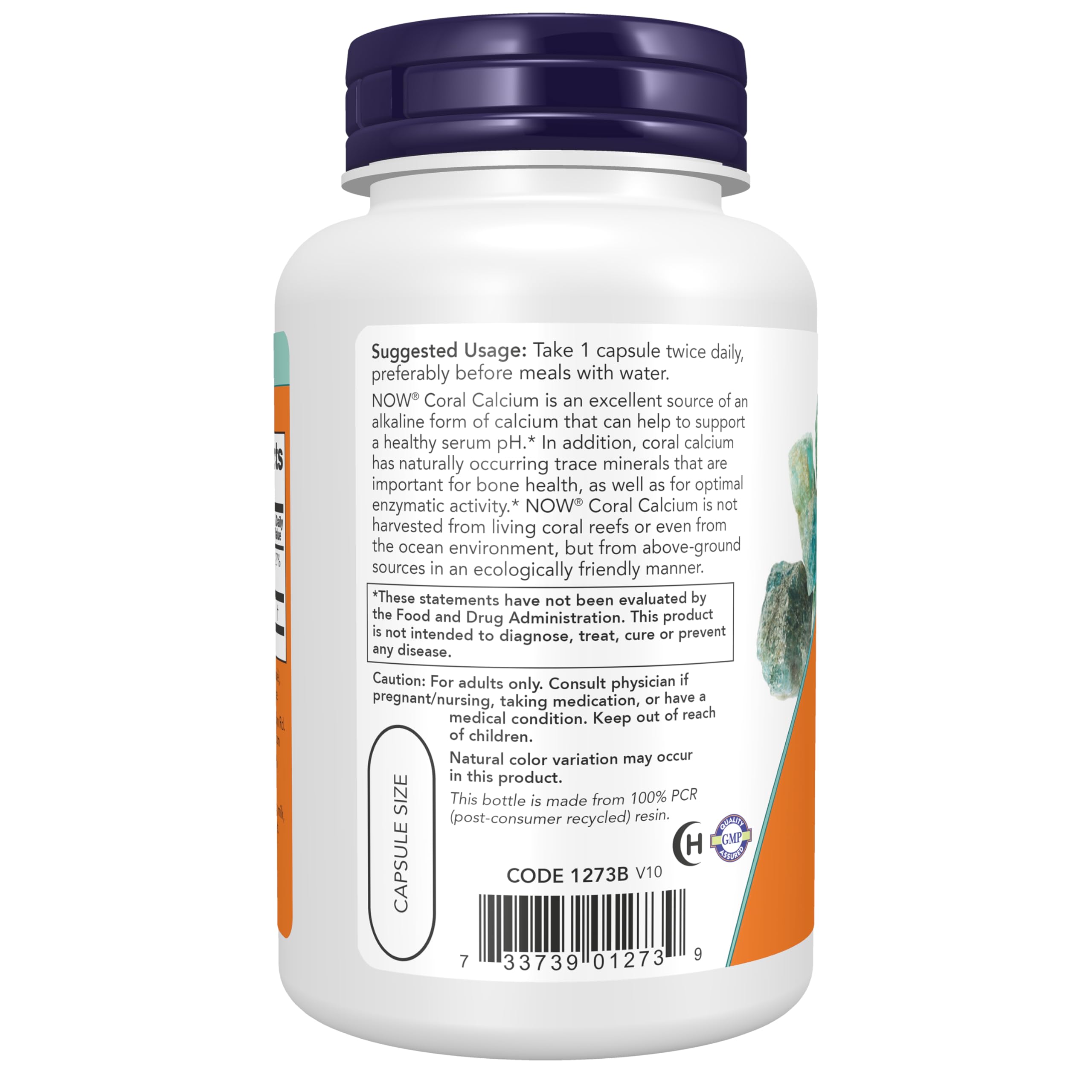 NOW Foods Coral Calcium, 1000 mg, 100 Veg Capsules 1