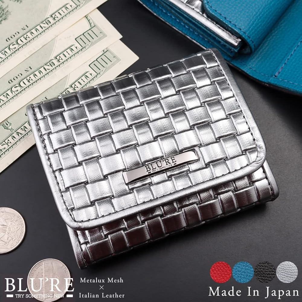Amazon.co.jp: [ブルーレ] 財布 メンズ 二つ折り 本革 イタリアン